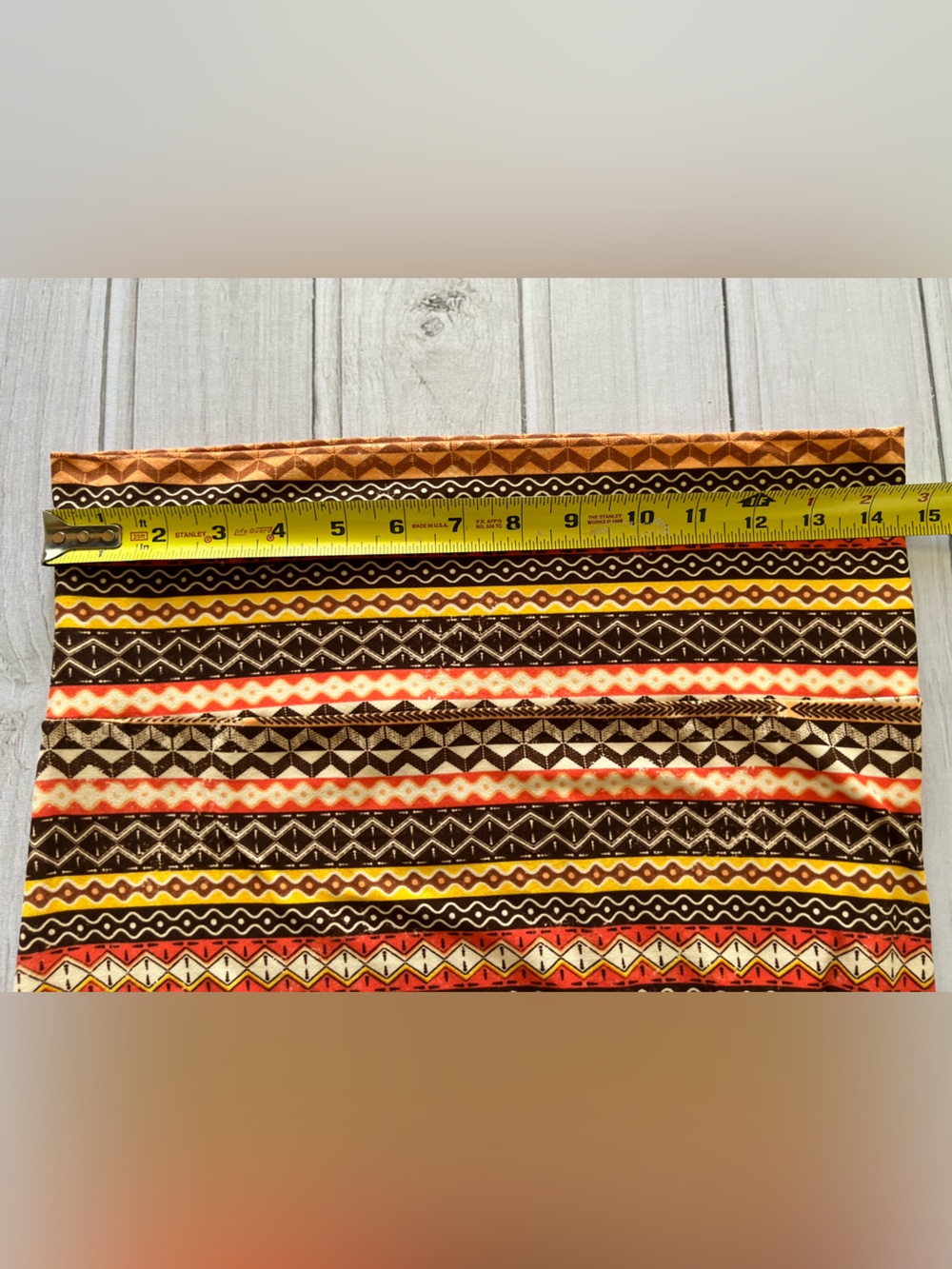Women’s Hot Kiss brown orange tan pattern pull on maxi skirt. Small/medium - Picture 14 of 14